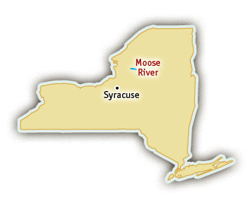 Moose river rafting in New York Moose river rafting in New York